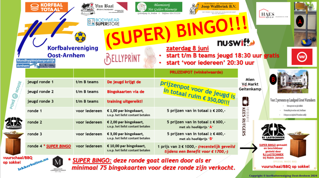 Zomerfeest/BBQ/BINGO!!!