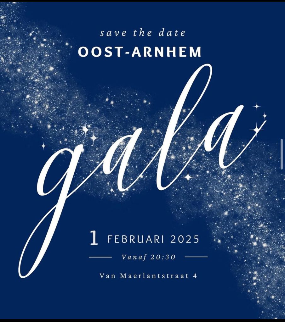 Aanmelden Gala Oost-Arnhem - 1 februari 2025