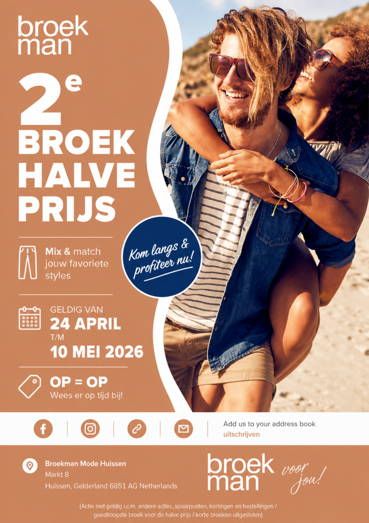 een mooie aanbieding bij Broekman Mode