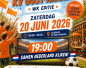 vooraankondiging eindfeest op zaterdag 20 juni 2026