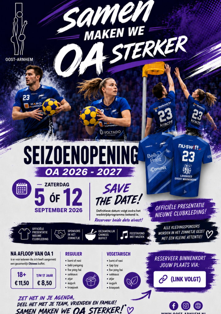 SEIZOENOPENING 5 of 12 september